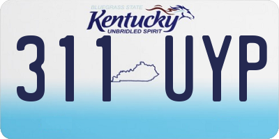 KY license plate 311UYP
