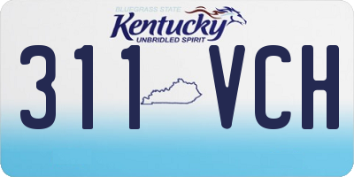 KY license plate 311VCH