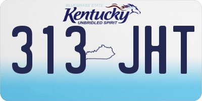 KY license plate 313JHT