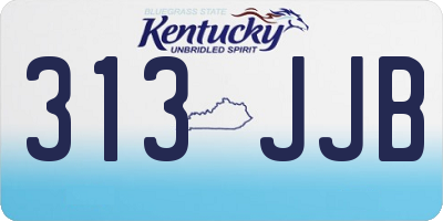 KY license plate 313JJB