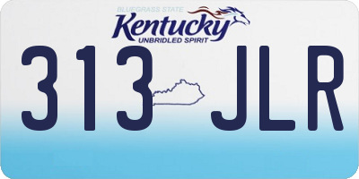 KY license plate 313JLR