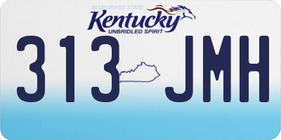 KY license plate 313JMH