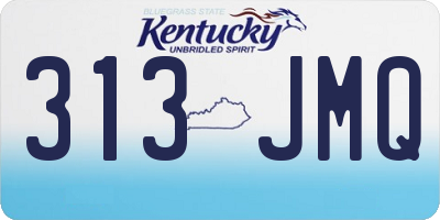 KY license plate 313JMQ