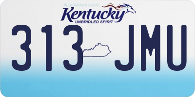 KY license plate 313JMU