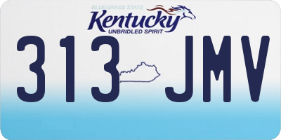 KY license plate 313JMV