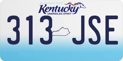 KY license plate 313JSE