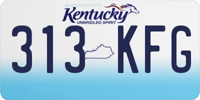 KY license plate 313KFG