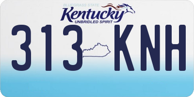 KY license plate 313KNH
