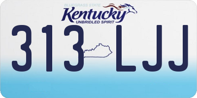 KY license plate 313LJJ