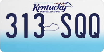 KY license plate 313SQQ