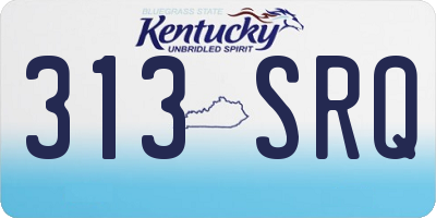 KY license plate 313SRQ