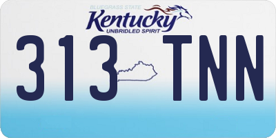 KY license plate 313TNN