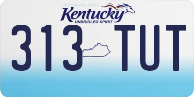 KY license plate 313TUT