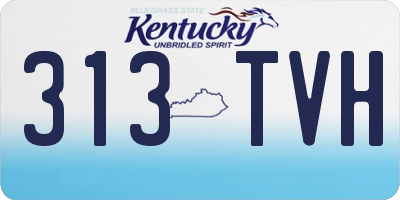 KY license plate 313TVH