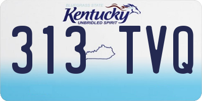 KY license plate 313TVQ