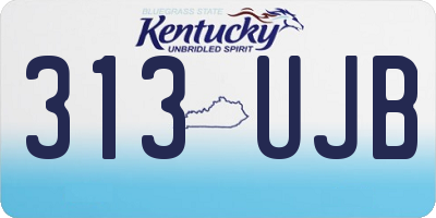 KY license plate 313UJB