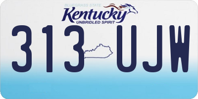 KY license plate 313UJW