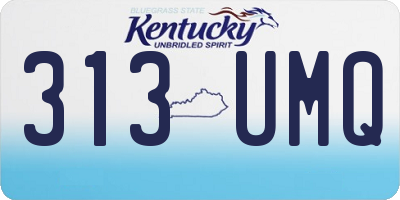 KY license plate 313UMQ