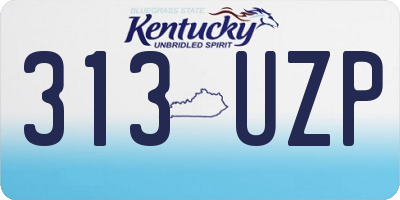 KY license plate 313UZP