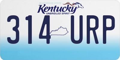 KY license plate 314URP