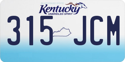 KY license plate 315JCM