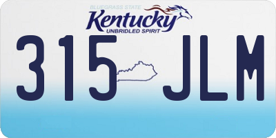 KY license plate 315JLM