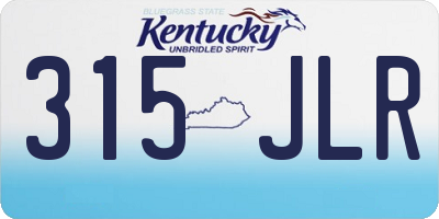 KY license plate 315JLR