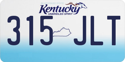 KY license plate 315JLT