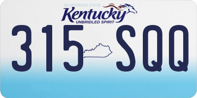 KY license plate 315SQQ