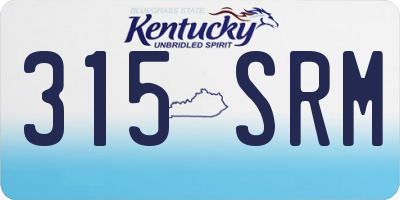 KY license plate 315SRM