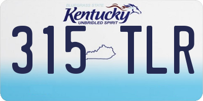 KY license plate 315TLR