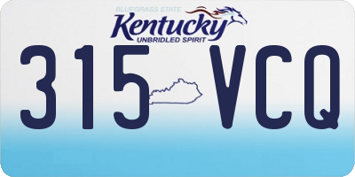KY license plate 315VCQ