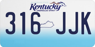 KY license plate 316JJK