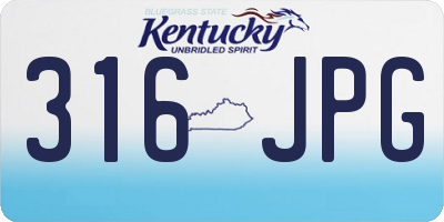 KY license plate 316JPG