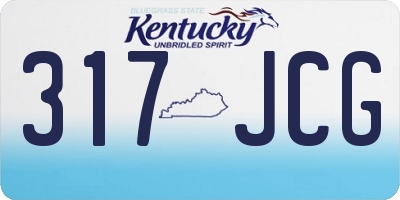 KY license plate 317JCG