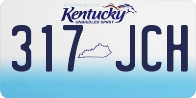 KY license plate 317JCH