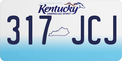 KY license plate 317JCJ