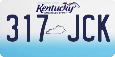 KY license plate 317JCK