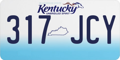 KY license plate 317JCY