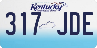 KY license plate 317JDE