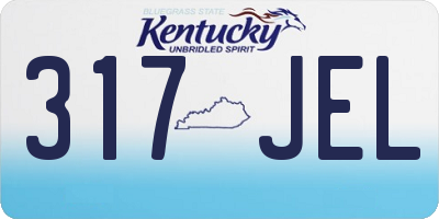 KY license plate 317JEL