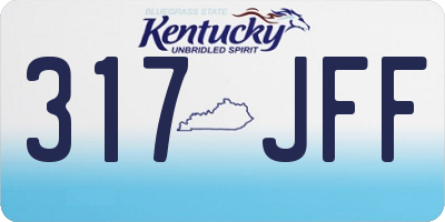 KY license plate 317JFF