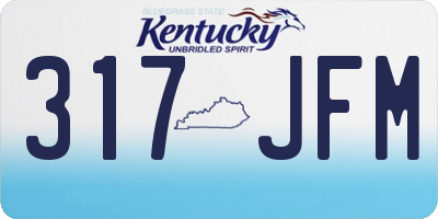 KY license plate 317JFM