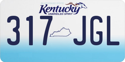 KY license plate 317JGL