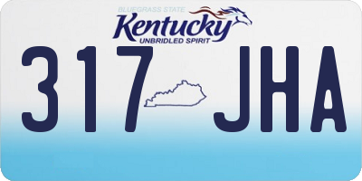 KY license plate 317JHA