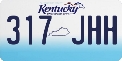 KY license plate 317JHH