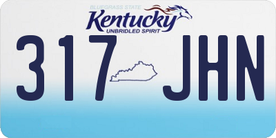 KY license plate 317JHN