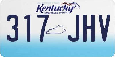 KY license plate 317JHV
