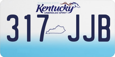 KY license plate 317JJB