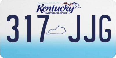 KY license plate 317JJG